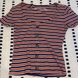 aero stripped cropped shirt!